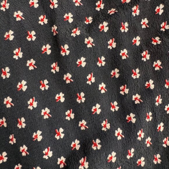 2/$18 SALE! Abercrombie & Fitch Skirt Women XS Black Floral Midi Skirt Tulip Hem - Picture 5 of 7